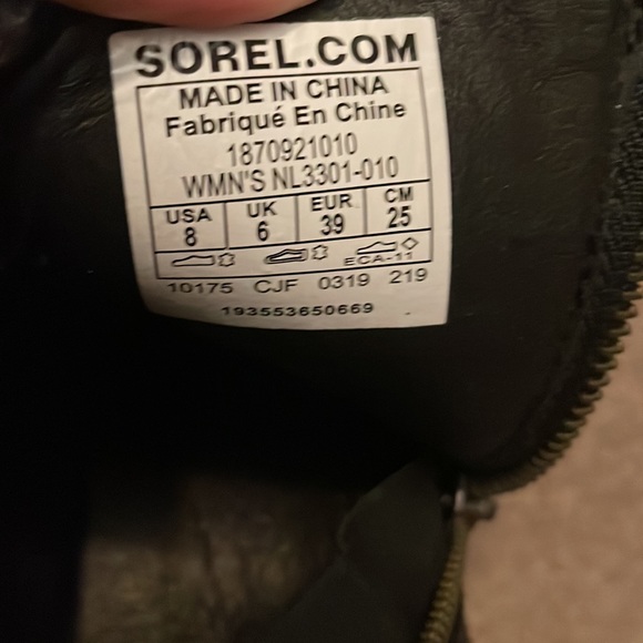 Waterproof Sorel Blake Bootie size 8 in Black - Picture 6 of 7